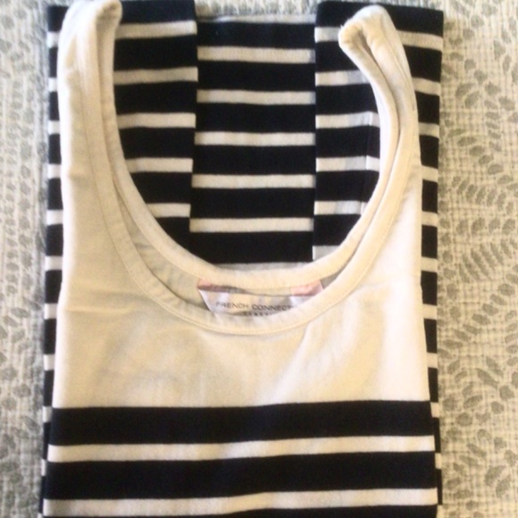 French Connection Striped Tank Top L - Picture 4 of 4
